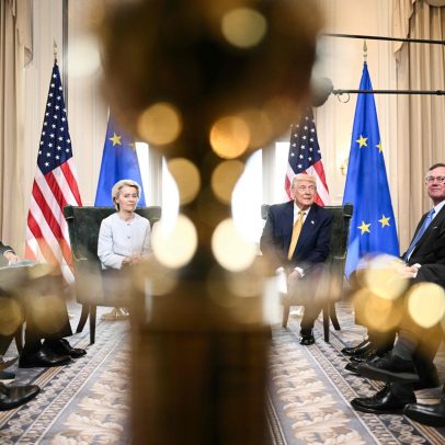 Franceses criticam acordo comercial de Trump com a União Europeia