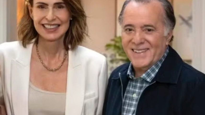 Rebeca (Silvia Pfeifer) e Abel (Tony Ramos) — Foto: Globo/Manoella Mello