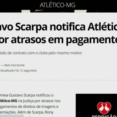 Gustavo Scarpa aciona Atlético-MG por atrasos nos pagamentos de salários