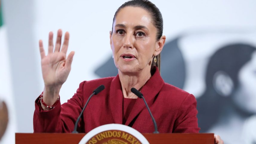 Claudia Sheinbaum no Palácio Nacional, Cidade do México, em 2 de julho. (Foto: Mario Guzmán/EFE)