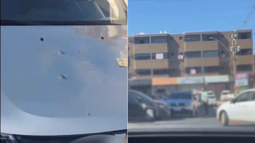 Homem destrói carro de motorista de aplicativo (Foto: Reprodução/Redes sociais)
