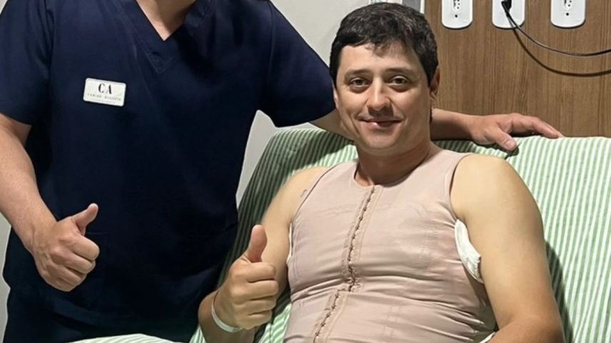 Fael Cordeiro, ex-BBB, faz cirurgia para remoção de lipoma (Foto: Reprodução/Instagram)