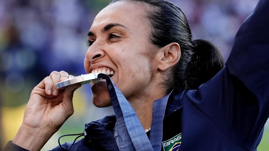 Marta se despede da seleção brasileira após Paris-2024 (Foto: Luiza Moraes/COB)