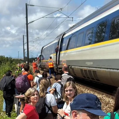 Trem Eurostar é evacuado após espera de quatro horas no norte da França