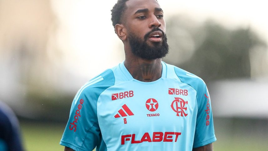 Gerson em treino do Flamengo (Foto: Gilvan de Souza/Flamengo)