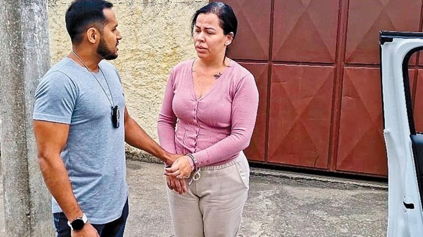 Presa. Ana Paraguaia, detida em Taubaté, São Paulo: ela morava num apartamento avaliado em cerca de R$ 1 milhão (Foto: Reprodução)