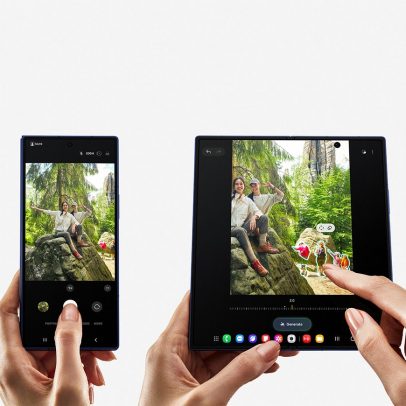 Samsung apresenta novos celulares dobráveis ultrafinos com IA e telas ampliadas