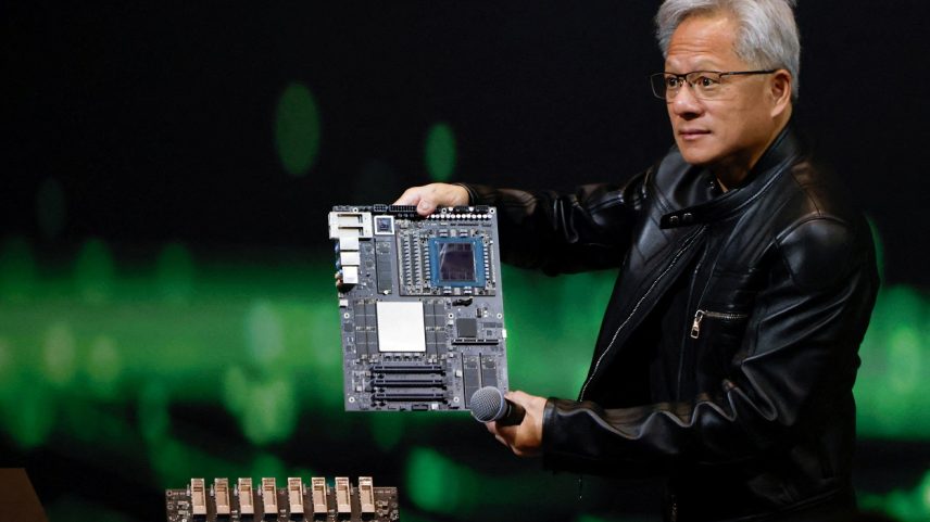 Presidente da Nvidia, Jensen Huang, participa de evento em Taipé. (Foto: REUTERS/Ann Wang)
