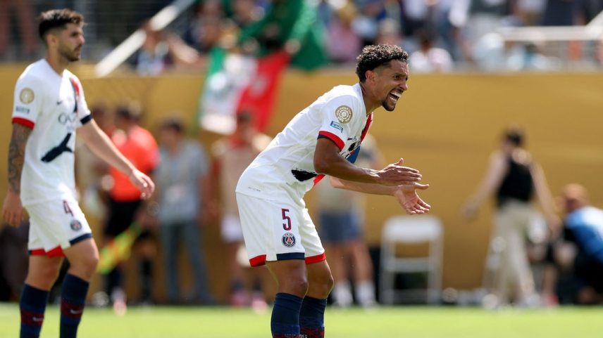 Marquinhos explica domínio do Chelsea na final: ‘Fomos surpreendidos taticamente’ (Foto: Luke Hales/AFP)