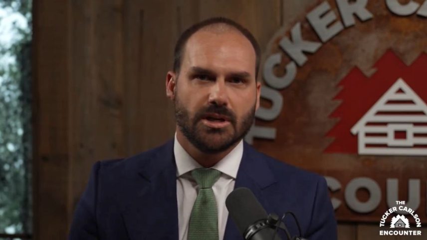 Eduardo Bolsonaro: nos EUA (Foto: Reprodução)