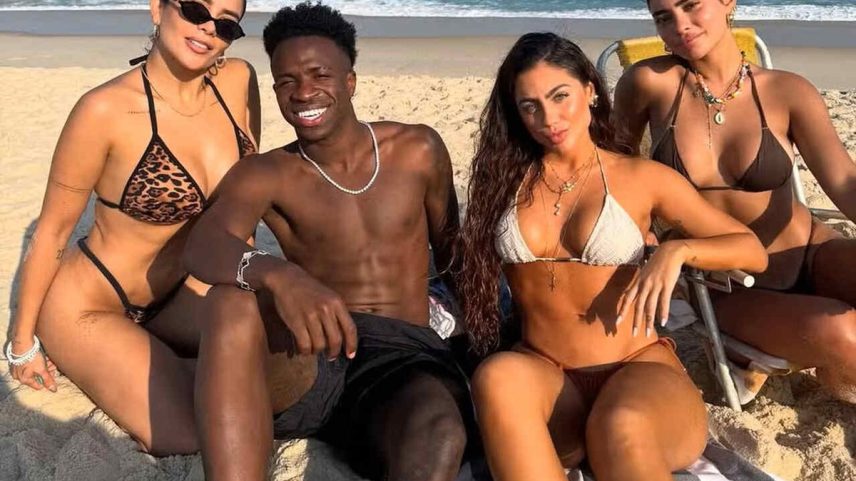 Após festão de aniversário, Vini Jr reúne amigas em praia no Rio (Foto: Reprodução / Instagram)