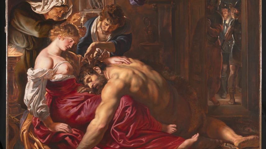'Samson and Delilah', a pintura de Peter Paul Rubens, em exibição na National Gallery, em Londres. (Foto: The National Gallery / Album)