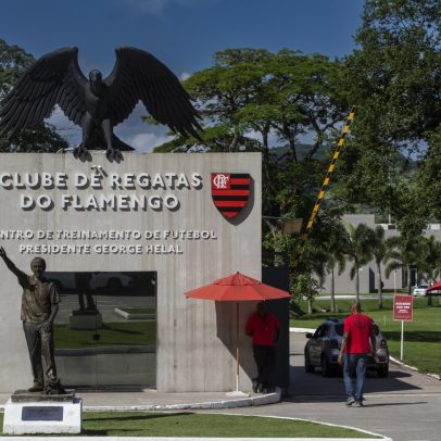 Homens invadem área do centro de treinamento do Flamengo em busca de vandalismo