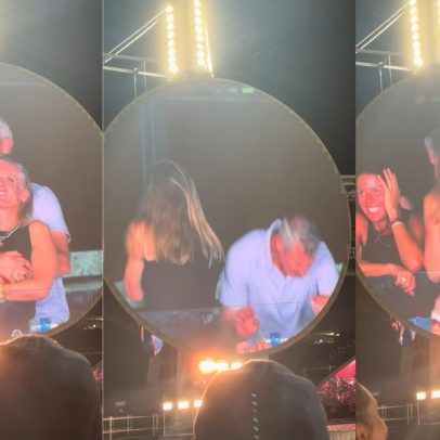 Casal surpreende vocalista do Coldplay com reação inusitada durante show
