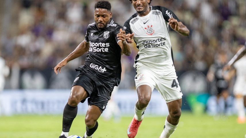Talles Magno em ação durante Ceará x Corinthians, duelo do Brasileirão (Foto: Baggio Rodrigues/AGIF)