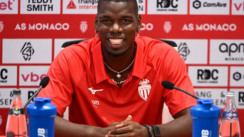 Paul Pogba é apresentado no Mônaco (Foto: AFP)