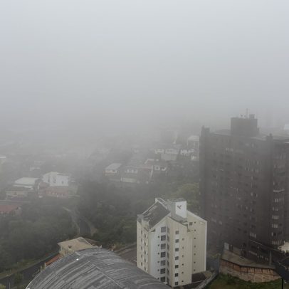 Frio continua no Centro-Sul e nevoeiros se intensificam nesta terça-feira