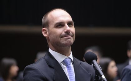 Deputado federal Eduardo Bolsonaro (PL-SP). (Foto: Zeca Ribeiro/Câmara dos Deputados)