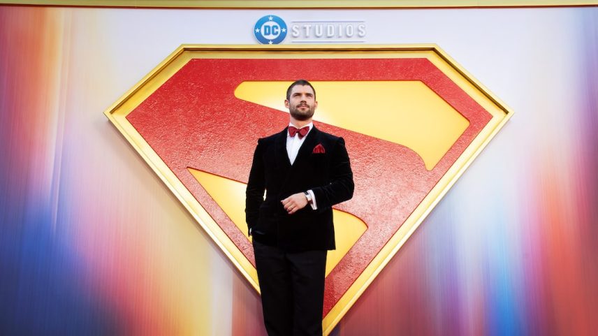 O ator David Corenswet, estrela do novo filme 'Superman', que arrecadou US$ 125 milhões nos EUA e US$ 95 milhões no exterior em seu primeiro fim de semana (Foto: Jeff Spicer/Getty /Jeff Spicer)
