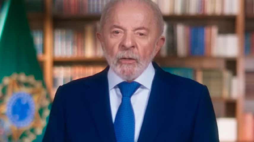Lula faz pronunciamento sobre tarifa anunciada por Donald Trump (Foto: Reprodução)