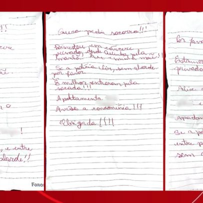 Mãe e filha pedem socorro ao jogarem bilhetes pela sacada em cativeiro