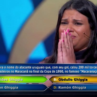Participante de 'Quem Quer Ser Um Milionário' comete erro na pergunta final
