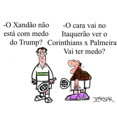 Charge de JCaesar retrata acontecimentos de 31 de julho com humor e crítica