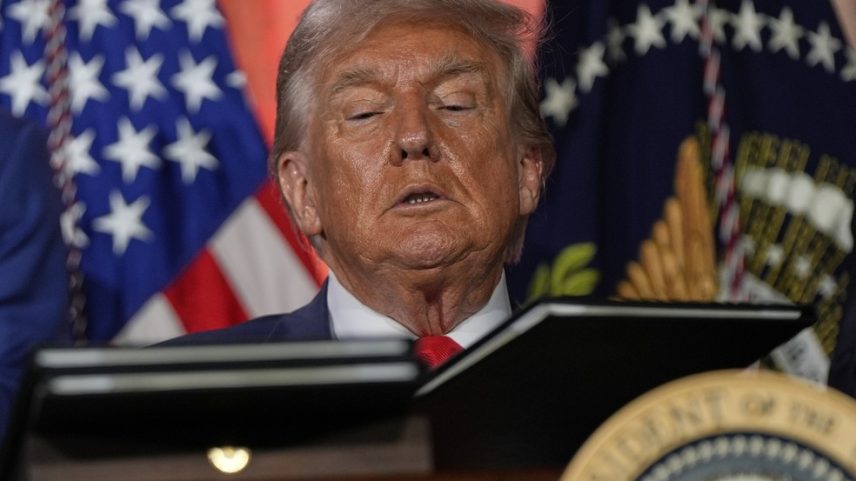 Presidente dos EUA, Donald Trump, durante evento em Washington, em 23 de julho de 2025 (Foto: AP Photo/Julia Demaree Nikhinson)