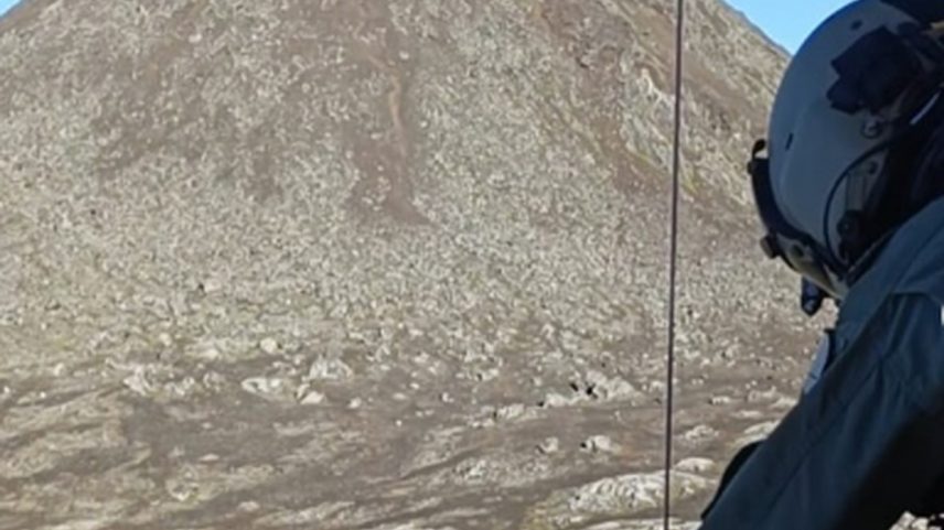 Turista holandês é resgatado por helicóptero da Força Aérea em montanha em Portugal (Foto: Reprodução/Instagram)