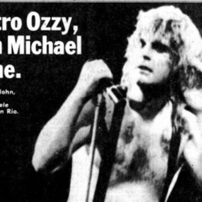 Ozzy Osbourne relembra momentos marcantes em entrevista ao Estadão de 1985