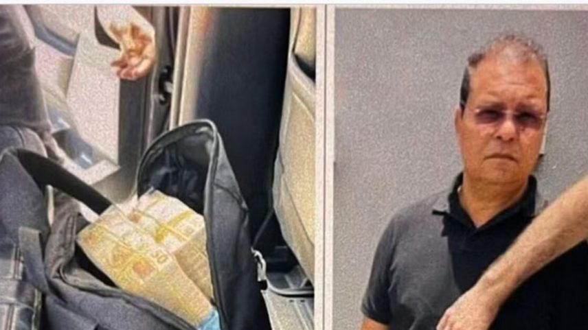 Empresário Renildo Lima, marido da deputada Helena Lima (MDB-RR), foi flagrado pela PF em 2024 com dinheiro na cueca (Foto: Polícia Federal)