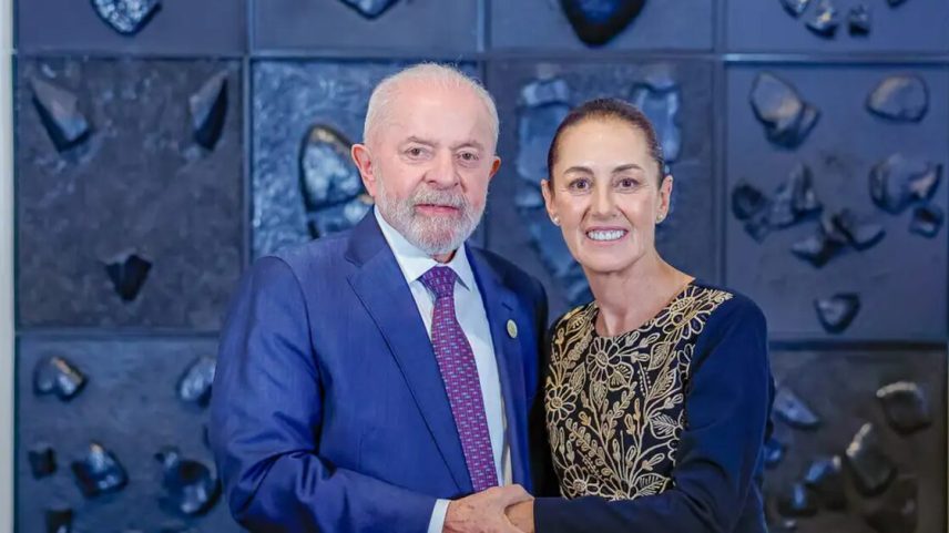 Lula e Claudia Sheinbaum, em encontro no México em 2024: os dois governos se movem para aprofundar os laços econômicos. (Foto: Ricardo Stuckert/PR)