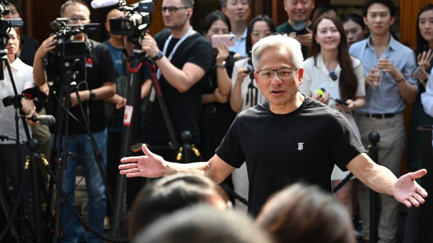 Jensen Huang, CEO da Nvidia, em seu último viagem à China. (Foto: DPA via Europa Press)