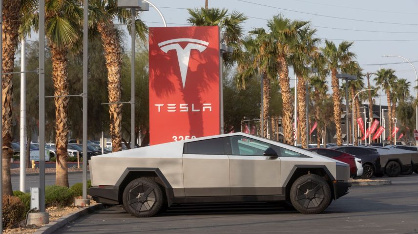 Uma concessionária da Tesla em Las Vegas - 29/03/2025 (Foto: Mikayla Whitmore/The New York Times)
