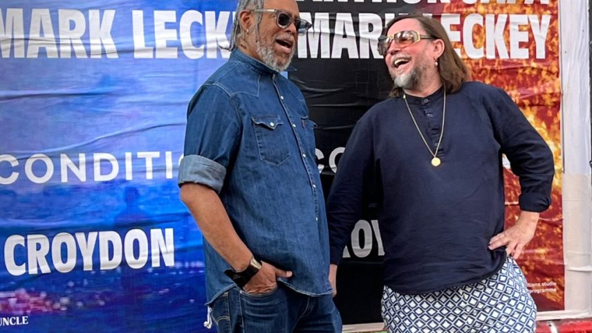 Arthur Jafa e Mark Lecky mostraram suas habilidades em vídeos e DJ juntos pela primeira vez. (Foto: Reprodução)