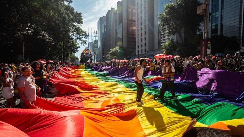 Parada do orgulho LGBT+, em 2024, na Av. Paulista, em São Paulo (Foto: Taba Benedicto/Estadão)