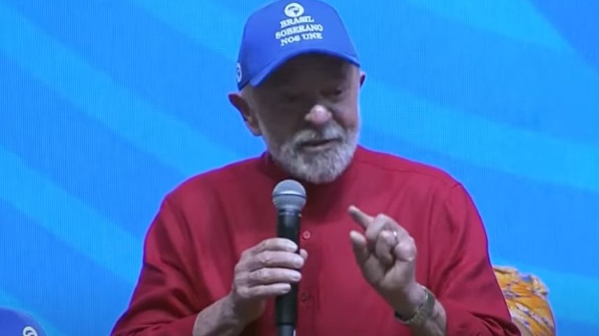 O presidente Lula durante Congresso da UNE, nesta quinta (Foto: Canal Gov/Youtube)