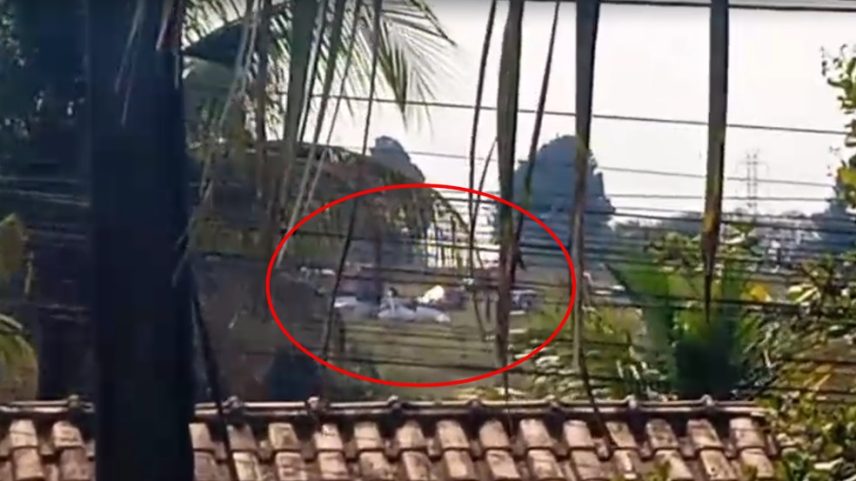 Avião que caiu no bairro Vila Azul em Rio Preto (SP) na terça-feira (1º) (Foto: Arquivo pessoal)
