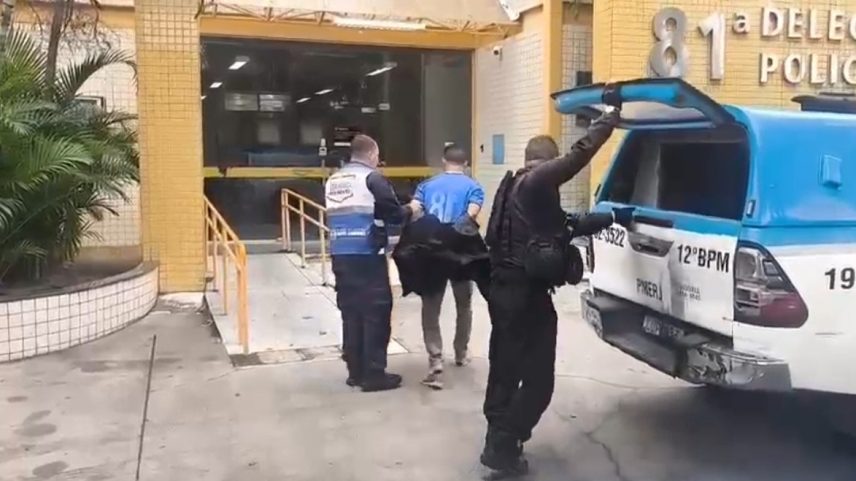 Agentes do Segurança Presente de Niterói prenderam homem que roubou adolescente e foi identificado pelo Cisp (Foto: Divulgação)