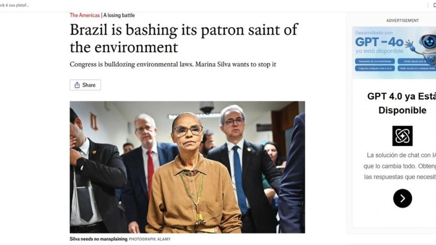 Ataques à ministra Marina Silva e desmonte de leis ambientais pelo Congresso — Foto: reprodução