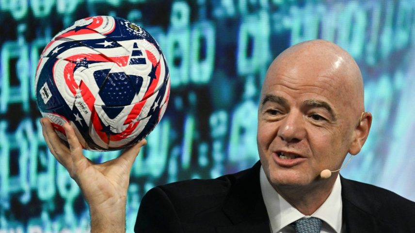 Gianni Infantino, presidente da Fifa — Foto: Chandan Khanna / AFP