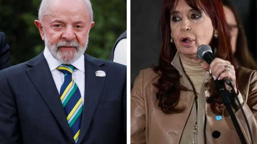 O presidente Lula e a ex-presidente da Argentina Cristina Kirchner — Foto: REUTERS