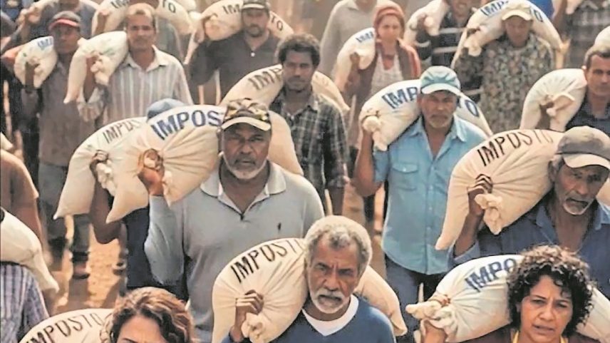Vídeos feitos com IA que reforçam o peso dos impostos aliados a ataques ao Congresso ganharam força após a derrubada de decreto que aumentava o IOF (Foto: Reprodução)