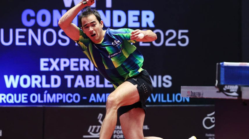 Hugo Calderano conquista título da WTT Contender Buenos Aires 2025 (Foto: World Table Tennis/Divulgação)