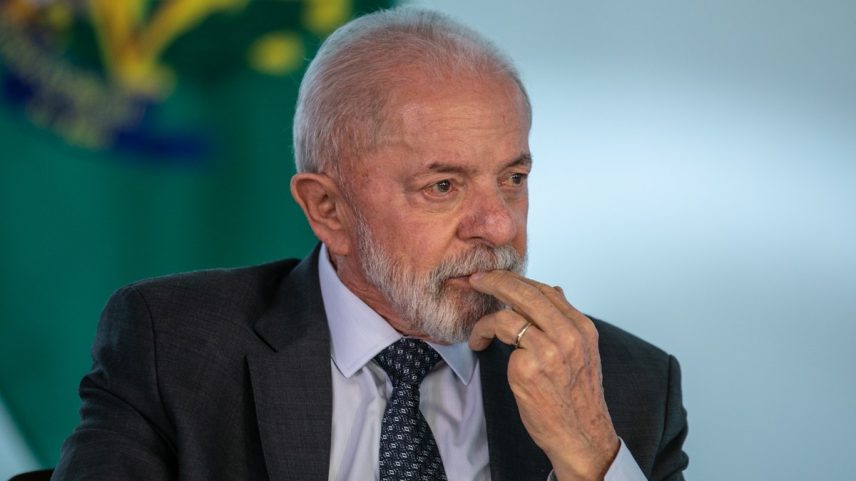 Presidente Lula no Palácio do Planalto nesta terça-feira — Foto: Brenno Carvalho / Agência O Globo