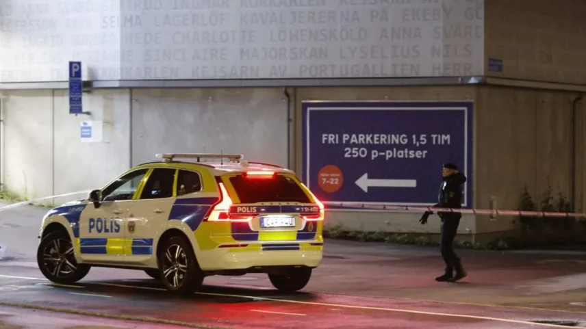 O tiroteio ocorreu em um estacionamento em Gotemburgo em junho de 2024 - Foto: ADAM IHSE/TT/TT NEWS AGENCY/AFP