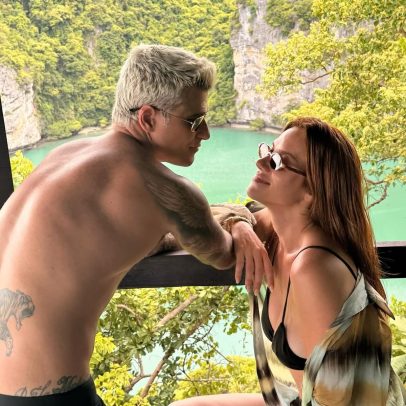 Bruno Gagliasso e Giovanna Ewbank desfrutam férias em ilha da Tailândia