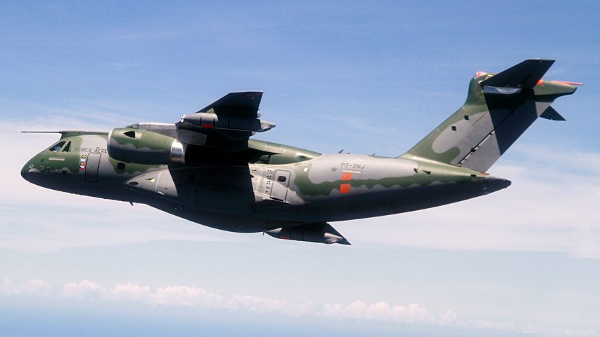 Avião de transporte militar da Embraer (Foto: Divulgação)