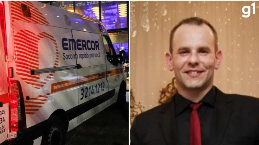 Homem de 42 anos morreu enquanto fazia exercício em esteira de academia no RS (Foto: Montagem: Ulisses Castro/Agência RBS e Arquivo pessoal)