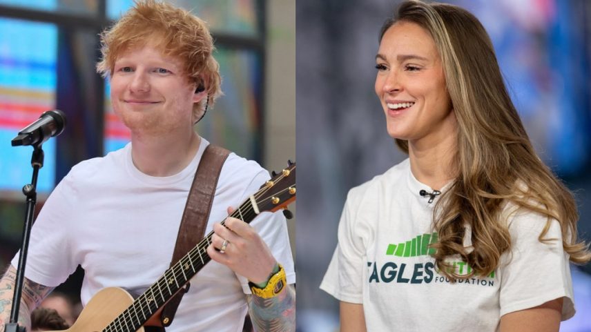 Ed Sheeran e Kylie Kelce concordaram que Taylor Swift é o "cheat code" definitivo para conseguir os aplausos mais altos das multidões. (Foto: Reprodução)